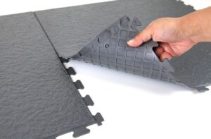 Heavy Duty Hidden-Lock PVC Floor Tile – 500×500 mm