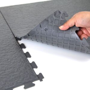 Heavy Duty Hidden-Lock PVC Floor Tile – 500×500 mm